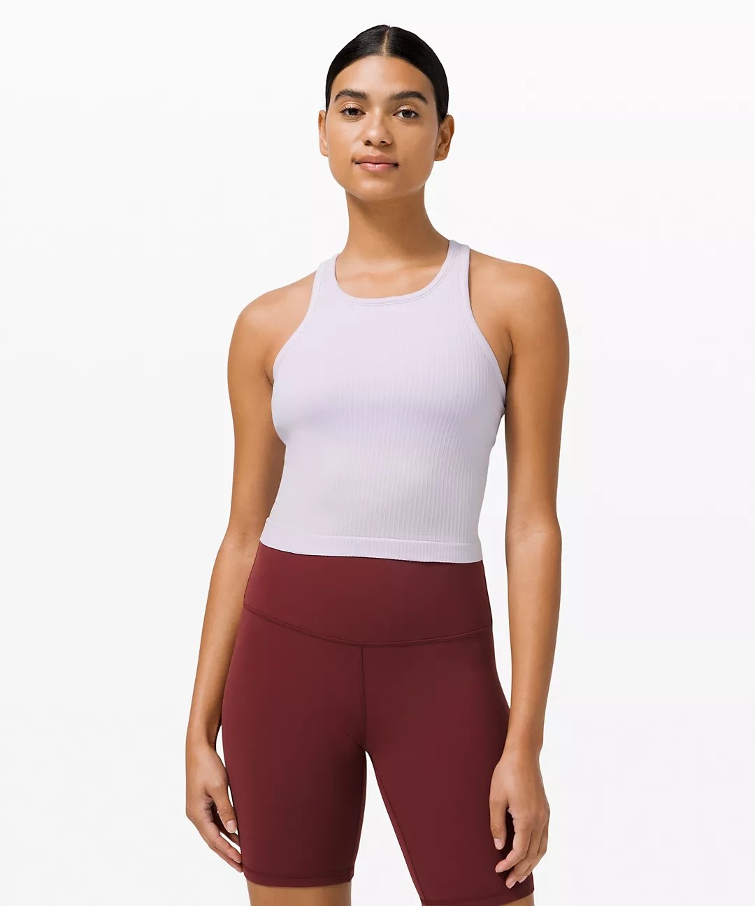 Vest Style Push Up Longline Racerback Sports Bra Pink Color 200 Gram