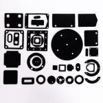 Custom Die-Cut High Temperature Pressure Silicone Rubber Gasket Seals 3M Self