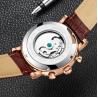 Buy cheap Luxury brand automatic mechanical movement genuine leather men charm wrist waterproof watch from wholesalers