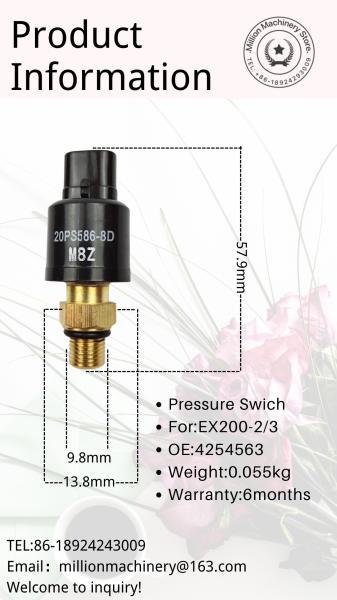 Buy cheap 4254563 Excavator Accessories 20PS586-8D M8Z Pressure Swich Sensor HITACHI EX200-2 EX200-3 from wholesalers