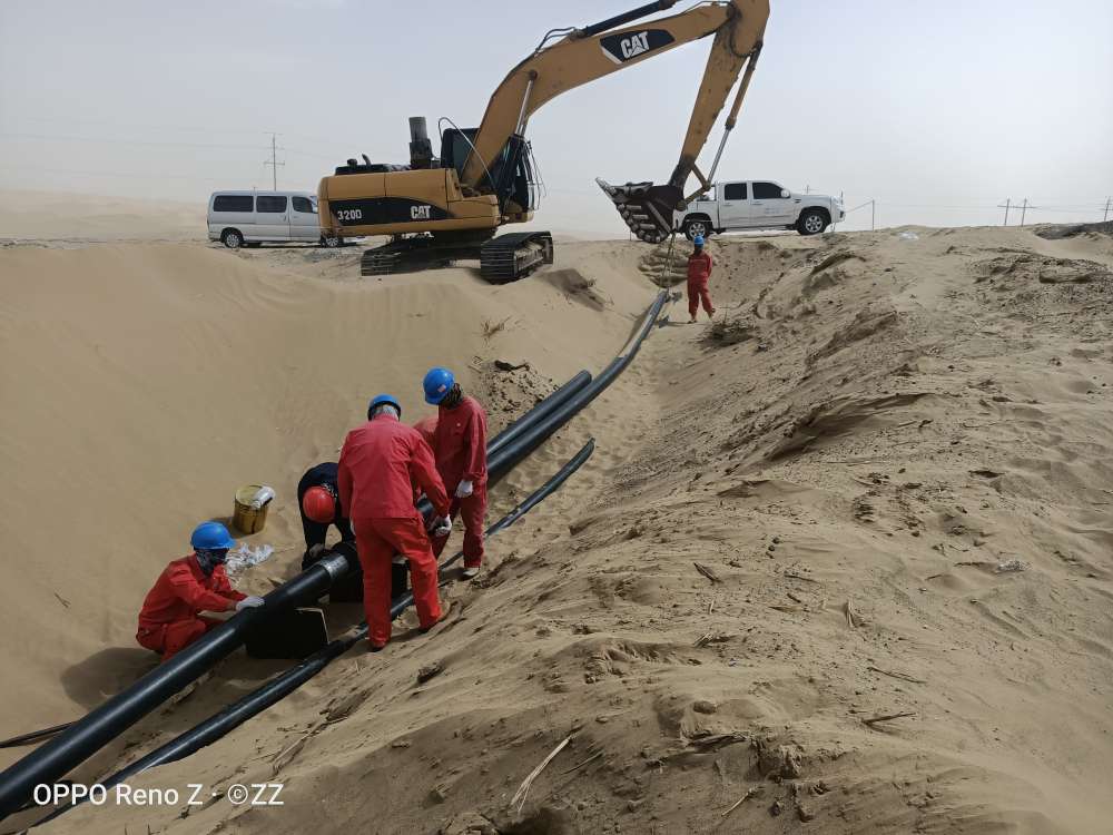 UHMWPE PVC Polyethylene Pipe Gas Line 6mm Thickness Underground