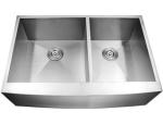 Functional Double Bowl Workstation Apron Front Farmhouse Sink 10'' Depth