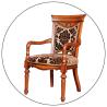 Buy cheap French Antique Wooden Throne Chair Oak Wood Frame Upholstered Farmhouse Chairs from wholesalers
