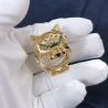 Buy cheap Hot Style Fashion Custom Fine Jewelry 18k Pure Gold Natural Diamonds PanthèRe De Car Tier Ring from wholesalers