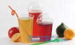 Amazon Hot Selling 9 oz Gold Rimmed Clear Plastic Tumblers Plastic Cups Fancy
