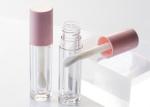 Transparent Frost Cosmetic Tube 4.5 ml Round Private Label Lip Gloss Tube With