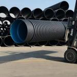 Perforated Land Corrugated Drain Pipe Polyethylene Plastic