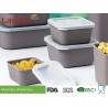 Buy cheap Gray Sandwich Bamboo Fiber Square Storage Boxes Smooth Surface CE / FDA Standard from wholesalers