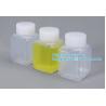 Buy cheap Wide-Mouth Chemical Dry Powder Bottle Reagent Bottle Square Chemical Plastic Bottles Jar With Lids Small Biochemistry from wholesalers