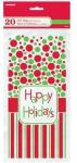 Plastic Food Gift Box Packaging Birthday Party Gift Sack , Christmas Gift Treat