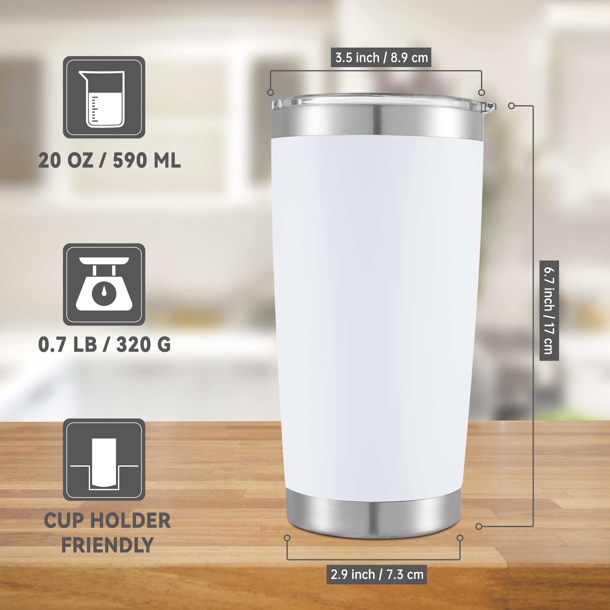 Custom Logo Powder Coated Stainless Steel Tumbler Regular 2025 Wholesale Bulk Custom 20 Oz Powder