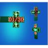 Buy cheap Date / Time Displayed Led Pharmacy Cross Sign , Led Scrolling Message Display from wholesalers
