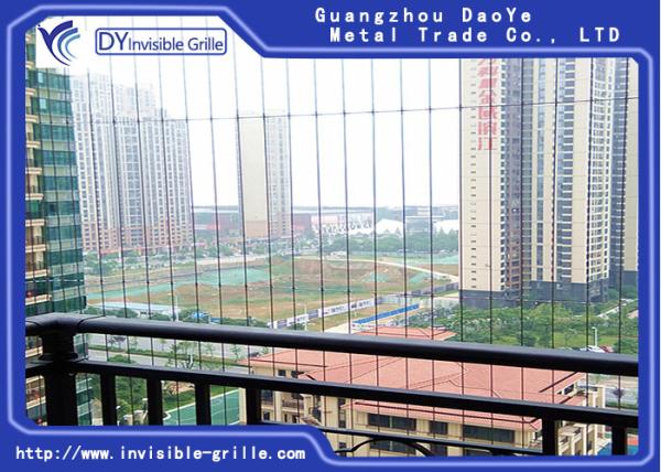 Buy cheap 316 Stainless Steel Cable Invisible Safety Grill With Nylon Coating from wholesalers