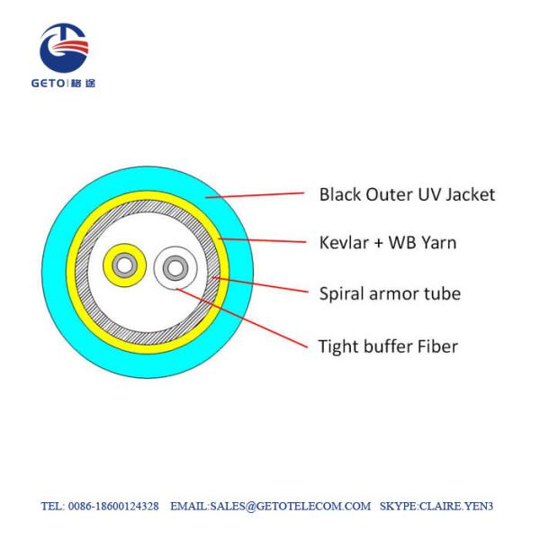 Buy cheap Plenum Armored Spiral Steel Adss Om3 Distribution Cable from wholesalers