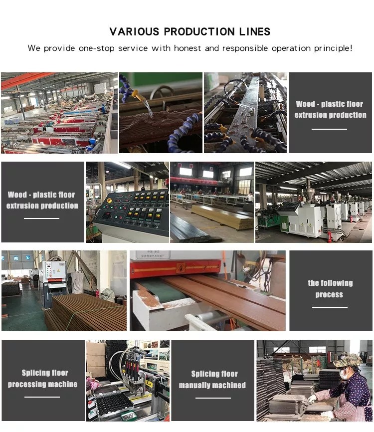 WPC Wood Plastic Composite Flooring Decking Deco Board For Outdoor Garden Decoration