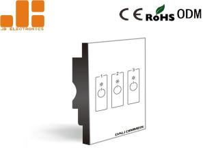 China DALI Touch Panel LED Dimmer Switch With 3 Channels Output Address Control By Dip Switch on sale