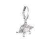 Buy cheap Micro Sterling Silver Crystal Jewelry Inlaid Zircon Retro Dinosaur Dangle Earrings from wholesalers
