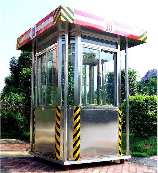 Buy cheap Exterior Parking Security Guard Booths House Of Stainless Steel from wholesalers