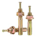 Yellow Galvanized Wedge Anchors Hex Head Sleeve Anchor Slotted Drive