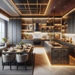 High End Gloss Paint European Frameless Design Modular Kitchen Cabinets With