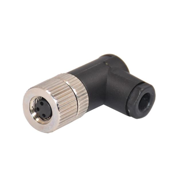 Buy cheap 60V M8 Female Plastic Screw Connector Assembly 3 4 Pin 4A 90 Degree from wholesalers