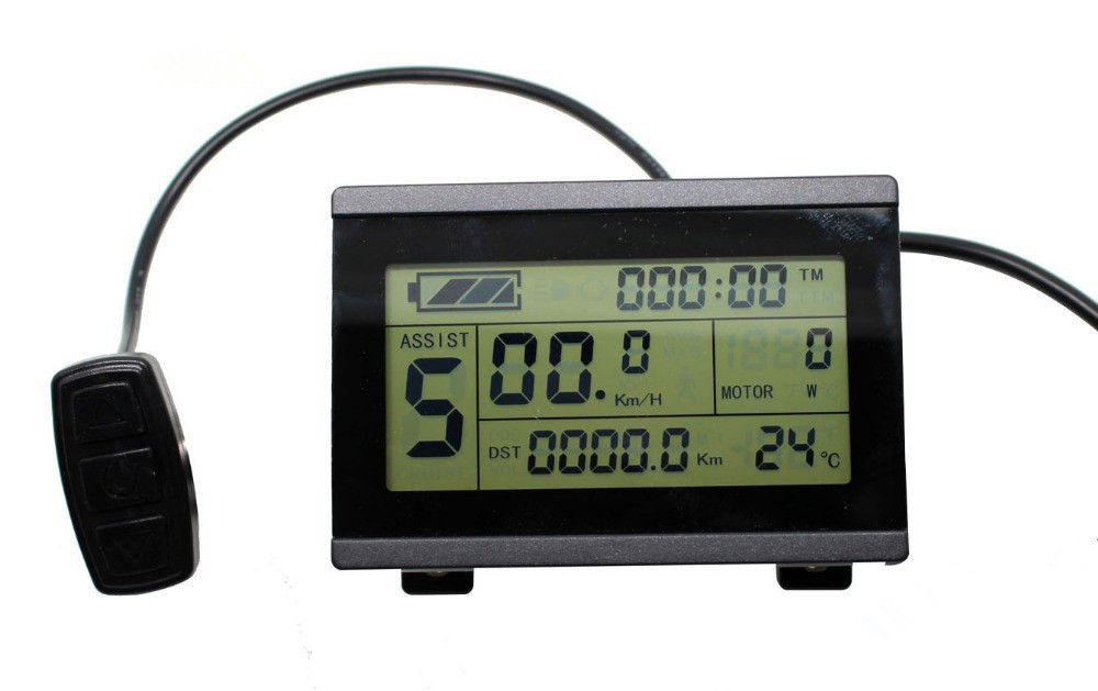 Night Riding E Bike Lcd Display For Electric Bike Conversion Kit