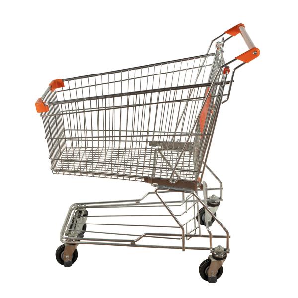 Buy cheap Asia Style Best-Selling Supermarket shopping Trolley 125L Large Capacity Metal Mesh Cage Powder Coating from wholesalers