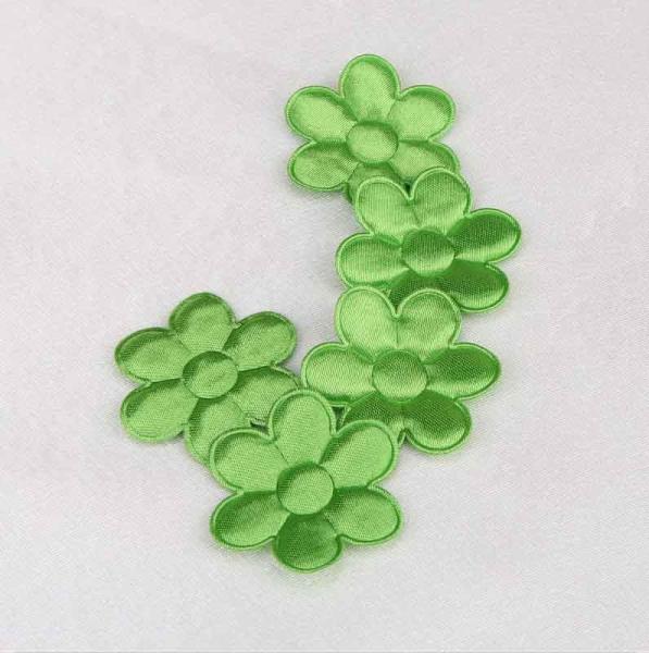 Buy cheap Green Satin Garment Applique Crafts Eco - Friendly Material Soft Feel from wholesalers