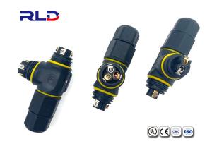China IP68 2PIN 3PIN Waterproof Power Connector For Outdoor LED Lighting on sale