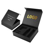 Custom Packaging Printing Box Cardboard Black Paper Magnet Gift Box Packaging