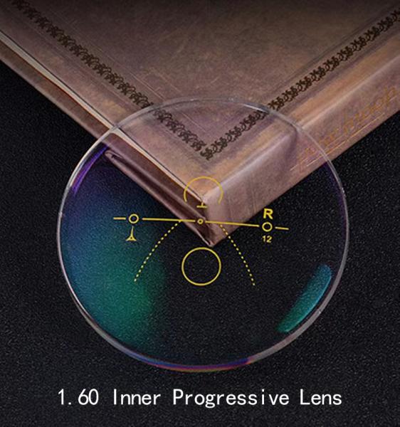 Buy cheap Green Coating Multifocal 1.61 1.60 Inner Anti Glare Progressive Lenses Clear Vision from wholesalers