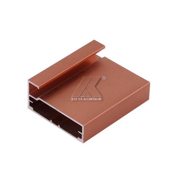 Buy cheap Brown Anodize Aluminium Wardrobe Profiles / Aluminum Profile Extrusions from wholesalers
