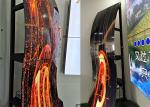 Buy cheap 65 Inch Curved OLED Video Wall 400cd/M2 Floor Standing Digital Signage from wholesalers