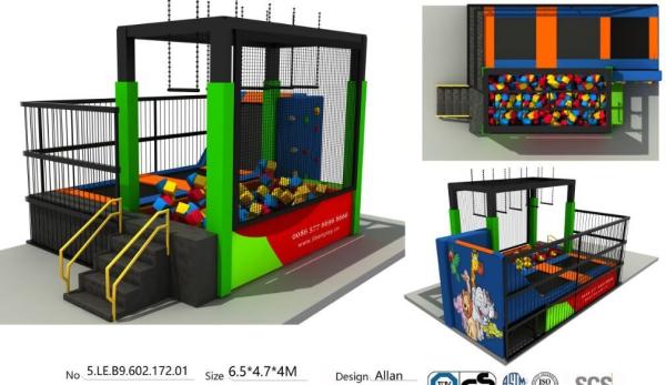 Buy cheap 30M2 Best China Factory Supply Trampoline Park Amusement Indoor Trampoline Park from wholesalers