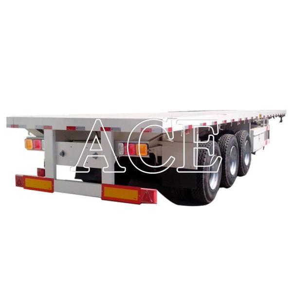 Buy cheap Twist Locks 4 Sets/12 Sets 3 Axles Heavy Duty Steel Shipping Container Flatbed Frame Semi Trailers for Transportation from wholesalers