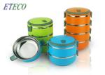 Thermal Insulated Stainless Steel Bento Box Convenient Storage Spills Prevention