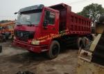 HOWO 336 6x4 Used Dump Truck , Second Hand 10 Wheeler Truck 336 Horsepower