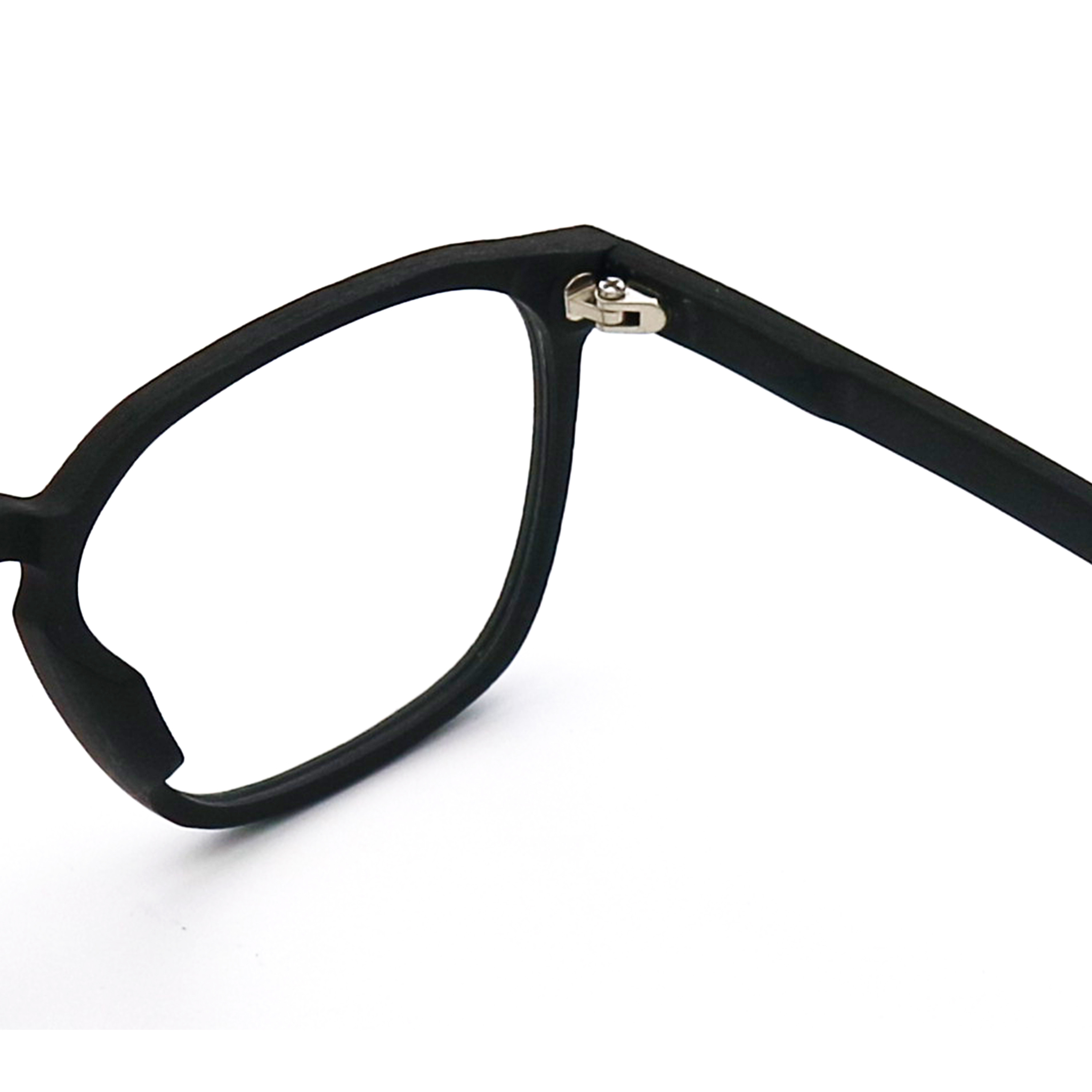 Polygons Wood Grain Frame Eye Glasses Acetate Glasses Frame Unisex