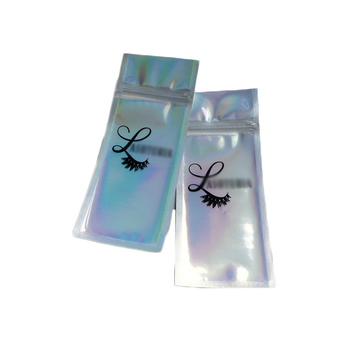 Custom Printing Clear Front Eyelash Glue Packaging Bags k Plastic BagTransparent Window Makeup Brushes