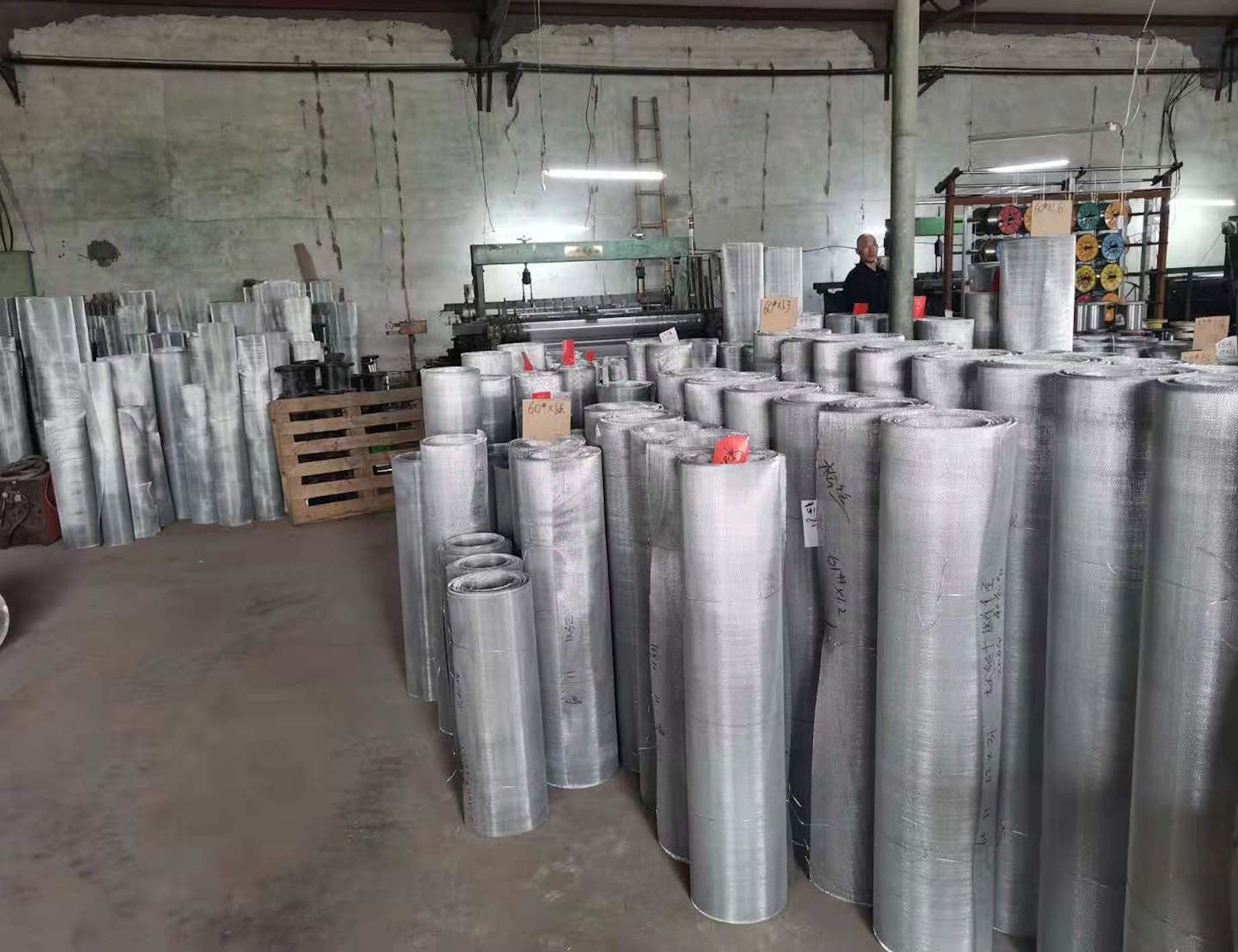 50m / Roll 1m Metal Stainless Steel Diamond Mesh Alkali Resisting