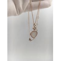 Buy cheap Women'S Natural Diamond Heart Pendant 18K Gold 45cm Length With Handmade product