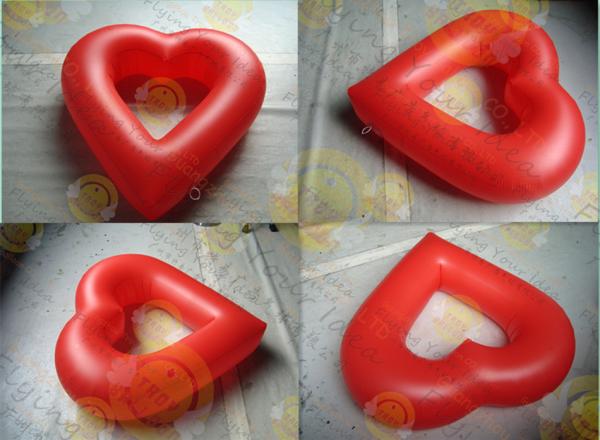 Buy cheap Party Inflatable Advertising Helium Balloons Attractive Red Love Shaped from wholesalers