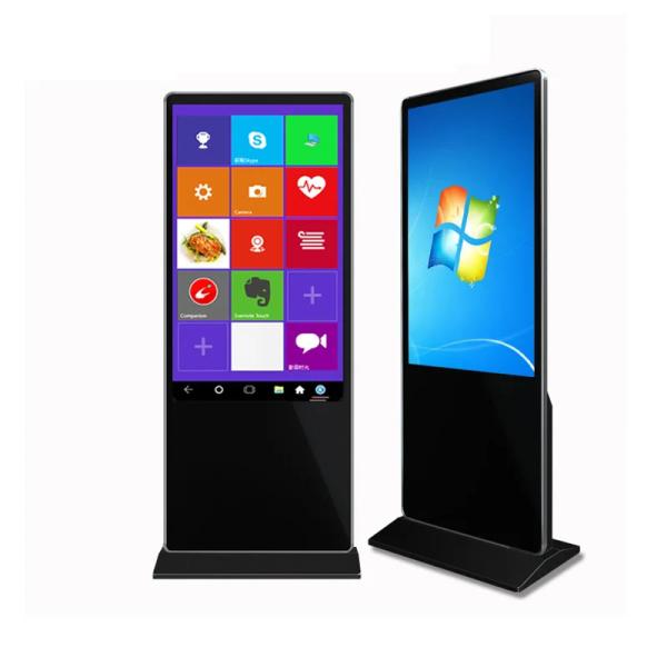 Quality 86 Inch Indoor Advertising Display Kiosks Floor standing 4K screen for sale