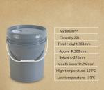 Food Grade Raw Materials Acid Resistant Plastic Bucket for Chemical and Paint