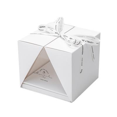 Buy cheap 4C Offset Printing Dessert Takeaway Boxes CMYK Color Elegant Food Packaging from wholesalers