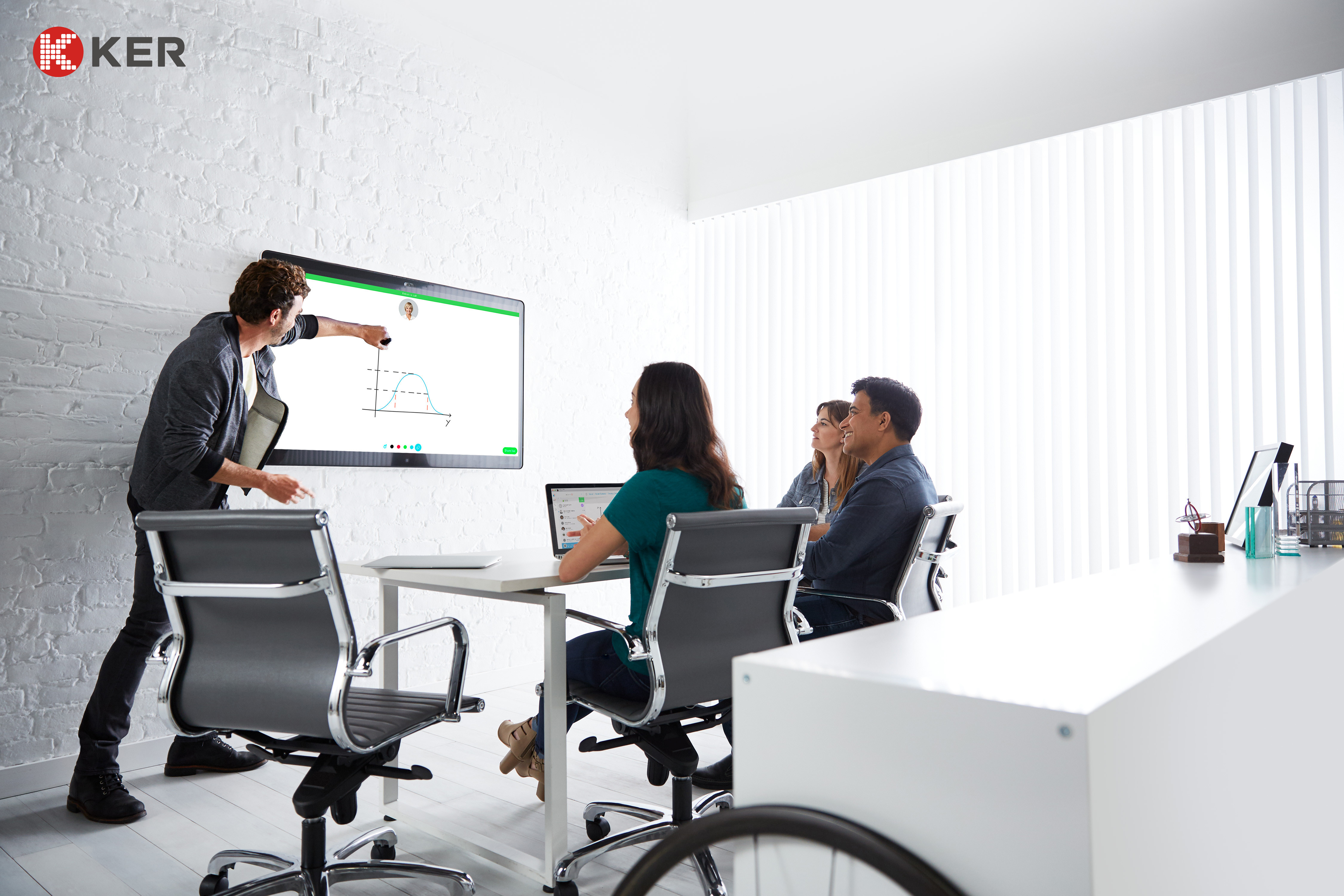 Anti Glare Smart Interactive Whiteboard