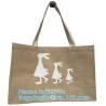 Buy cheap Custom eco friendly waterproof tote shopping jute pouch bag burlap linen packing gift bag with logo print bagease packag from wholesalers