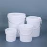 Buy cheap PP Plastic Bucket Iron Handle Lid for Home Food Grade Transparent White Container from wholesalers