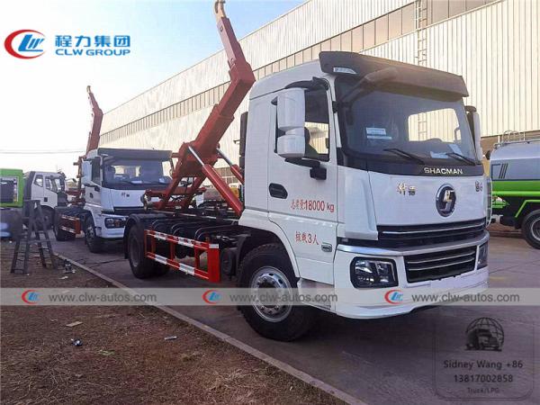 Buy cheap Shacman 10 Ton Hydraulic Hooklift Garbage Truck With 10000L Container from wholesalers