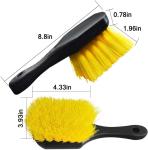 Yellow 8.8 Inch Car Wheel Cleaning 200g Brush Cleaning Tools